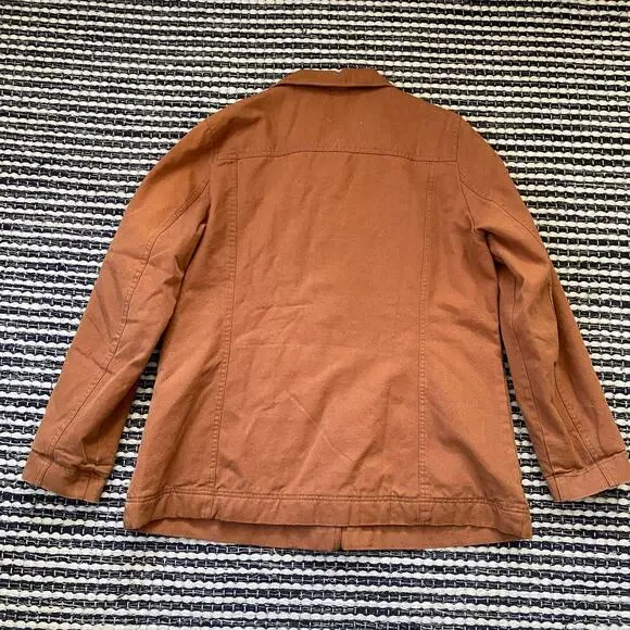 🌿Pendleton Women’s Whiskey Brown Canvas Field Pocket Button Jacket XL - Picture 3 of 8